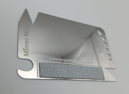 Mirror Magic 7 in 1 Nail File Buffer 240 Grit  Emery Sand Paper Steel Cleaner Ends Replacement Emery