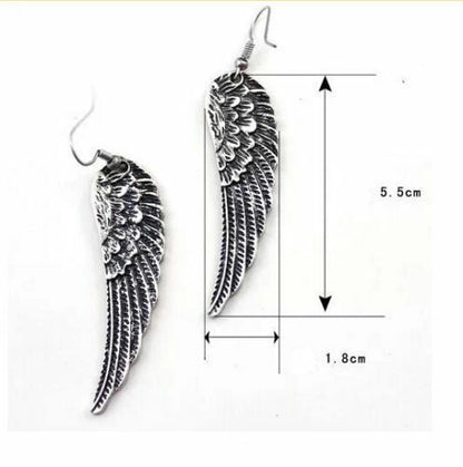 Silver Angel Wings Earrings Fashion Jewellery Womens Tibet SEXY SUMMER EAR RINGS