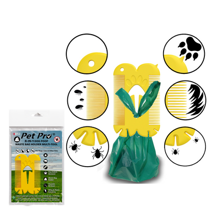 Dog Waste Poo Bag Dispenser Holder Lead Clip Attachment Handsfree Poop Bag carry Puppys Kittens Pet Pro