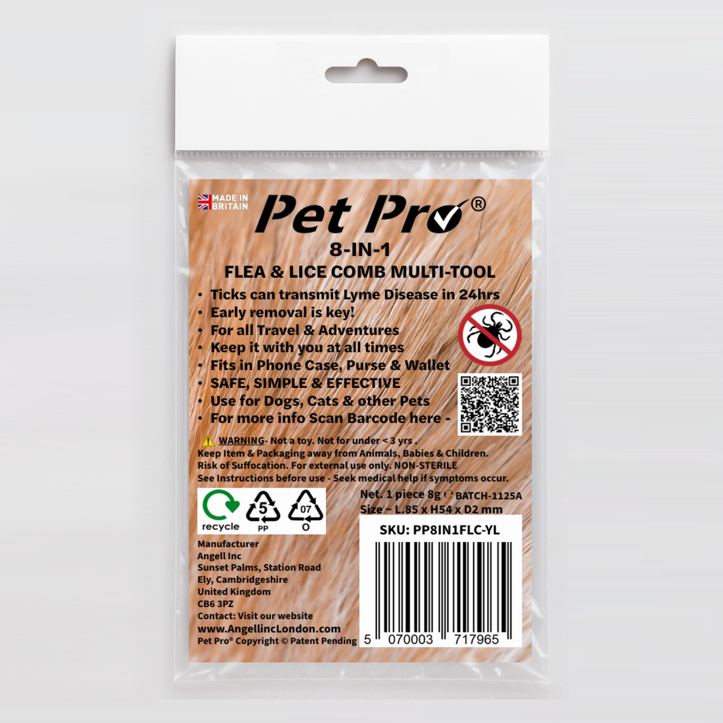 Flea Comb for Dogs Cats, Dog Hair Comb Grooming Tool for Removing Tear Stains, Fleas, Dandruff, Lice