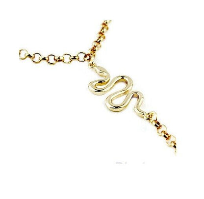 GOLD BEACH SNAKE BRACELET HAND CHAIN BANGLE SLAVE FINGER RING HARNESS WOMENS UK