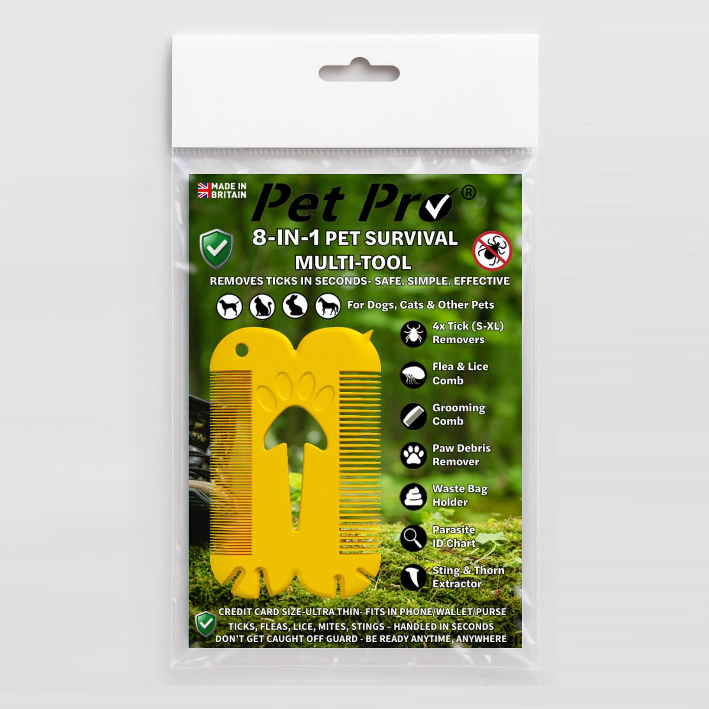 EDC Multitool 8 in 1 Keyring Emergency Camping Hiking Survival Pet Outdoor gifts