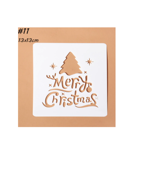 Washable CHRISTMAS STENCIL REINDEER SILOUETTE Themed Xmas Crafts & Cardmaking