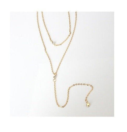 Long Pendant Choker Diamond charm Necklace Fashion Women Chain Jewelry Chocker