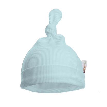 PERSONALISED BABY Ribbed Knot HAT Bow Hat Pink Blue Biscuit Sage Rose NEWBORN