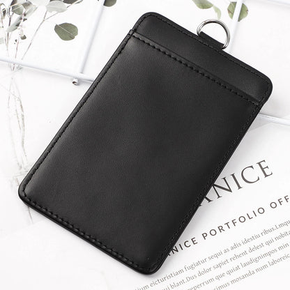 Black Faux Leather Badge Id Card Holder Name Luggage Bag Suitcase Travel Tags Uk