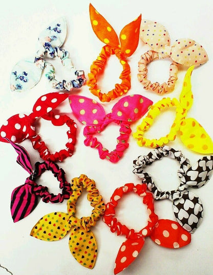 10PC Hairband Headband PonyTail Hair ribbon Bow Band Hair Accessories Girls UK