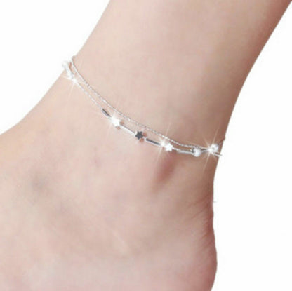 Summer Boho Star Anklet Vintage Ankle Bracelet Women Buddha Foot Jewellery UK