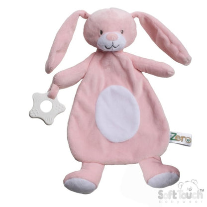 Baby Teether Comforter Blanket with Teething Ring Teddy Bear Baby gift Babies UK