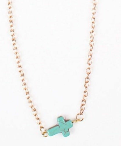 BELLY WAIST BODY CHAIN Bikini Turquoise BLUE CROSS Gold Harness Crossover UK