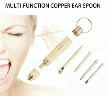 Survival EDC Gadjet Mini 4 in1 Multi Tool Kit Set Screwdriver Toothpick Ear Pick