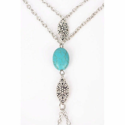 BEAUTIFUL Turquoise Stone BAREFOOT ANKLET beach Summer sexy Ankle Bracelet Women
