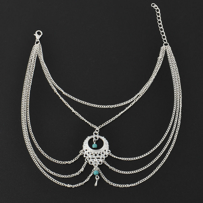 TURQOISE BAREFOOT Fashion Ankle Bracelet Women Anklet Foot Jewelry Chain Beach