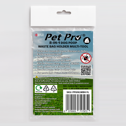 Dog Waste Poo Bag Dispenser Holder Lead Clip Attachment Handsfree Poop Bag carry Puppys Kittens Pet Pro