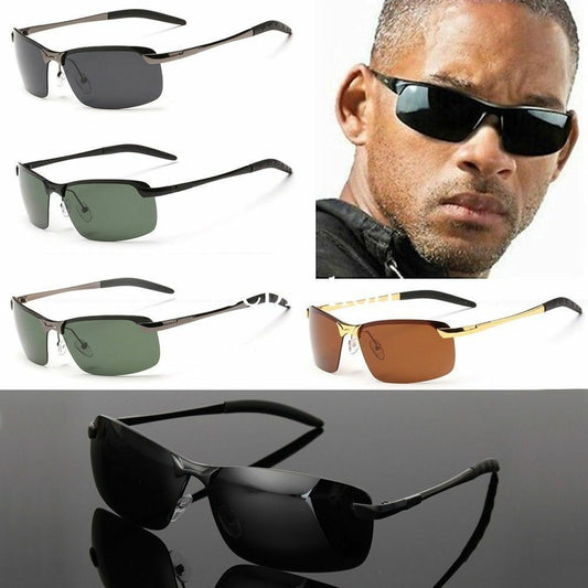 BLACK New 100% UV400 Men's Polarized Driving Outdoor Sports Sunglasses GLASSES