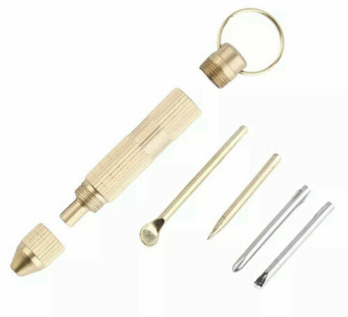Survival EDC Gadjet Mini 4 in1 Multi Tool Kit Set Screwdriver Toothpick Ear Pick