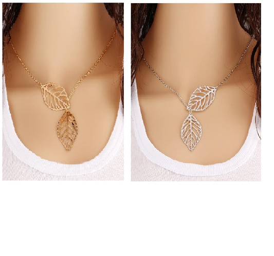 Womens LEAF BOHO SEXY Pendant Chain Choker Layer Long Necklace Body Jewellery UK