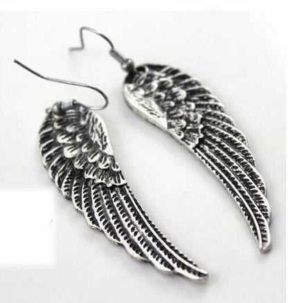 Silver Angel Wings Earrings Fashion Jewellery Womens Tibet SEXY SUMMER EAR RINGS