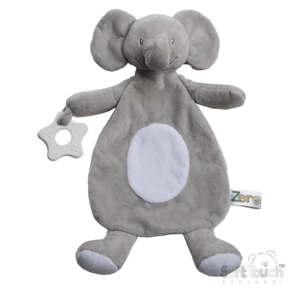 Baby Teether Comforter Blanket with Teething Ring Teddy Bear Baby gift Babies UK