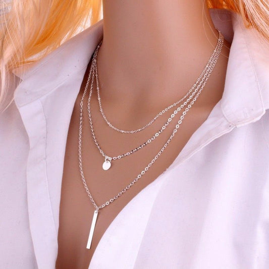 MULTI CHAIN LAYER NECKLACE BIKINI SUMMER Crossover Belly Waist Body Chain UK