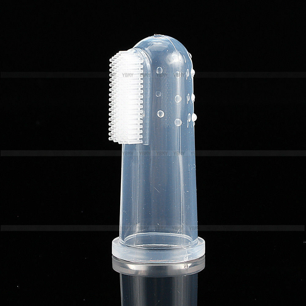 Dog Pet Tooth Brush Soft Finger Oral Dental Cleaning Teeth Care Hygiene Brush UK