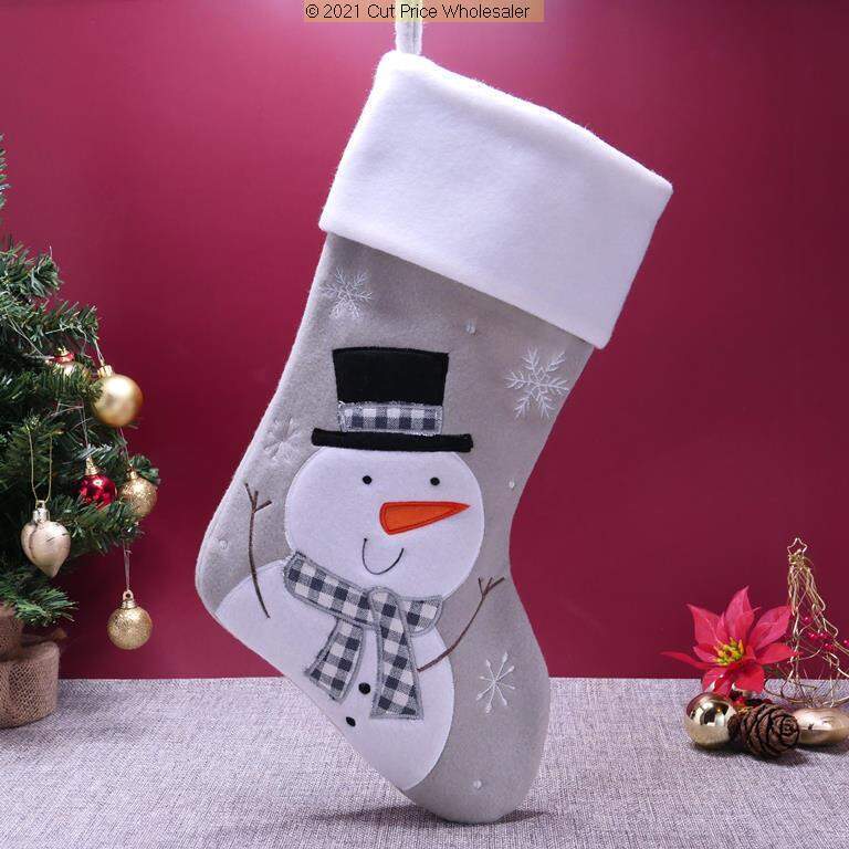 PERSONALISED CHRISTMAS STOCKING Deluxe Luxury Stockings XMAS GIFT Embroidered UK