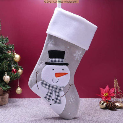 PERSONALISED CHRISTMAS STOCKING Deluxe Luxury Stockings XMAS GIFT Embroidered UK