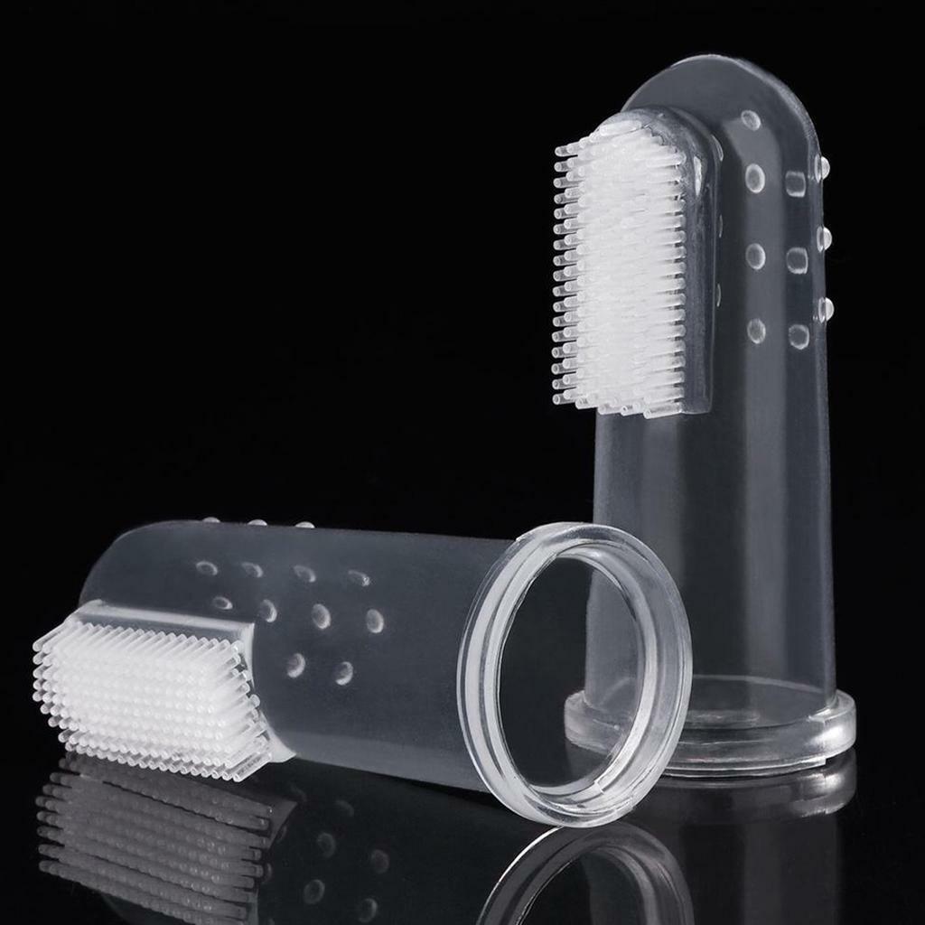Dog Pet Tooth Brush Soft Finger Oral Dental Cleaning Teeth Care Hygiene Brush UK