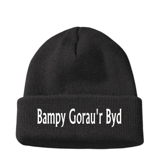 Bampi gorau'r byd Worlds Best Bampy Beanie Hat Grandad Birthday Present Gifts