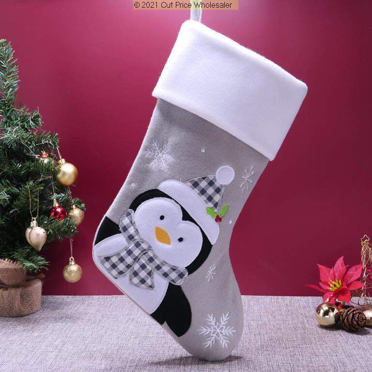 PERSONALISED CHRISTMAS STOCKING Deluxe Luxury Stockings XMAS GIFT Embroidered UK