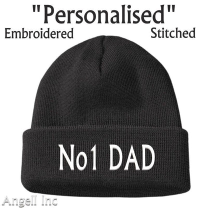 Beanie Hat Gifts For Him Men No1 Grandad Best Dad GRUMPY OLD BALD Funny Joke Cap