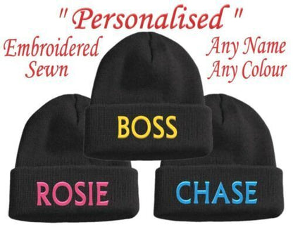Personalised Birthday Gifts Set Hat Scarf For Her Him Friend Men Mum Dad Present