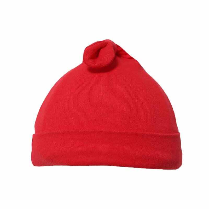 Personalised Baby newborn Hat Beanie Knot Cotton 0-6 Month Pink Blue White gift 
