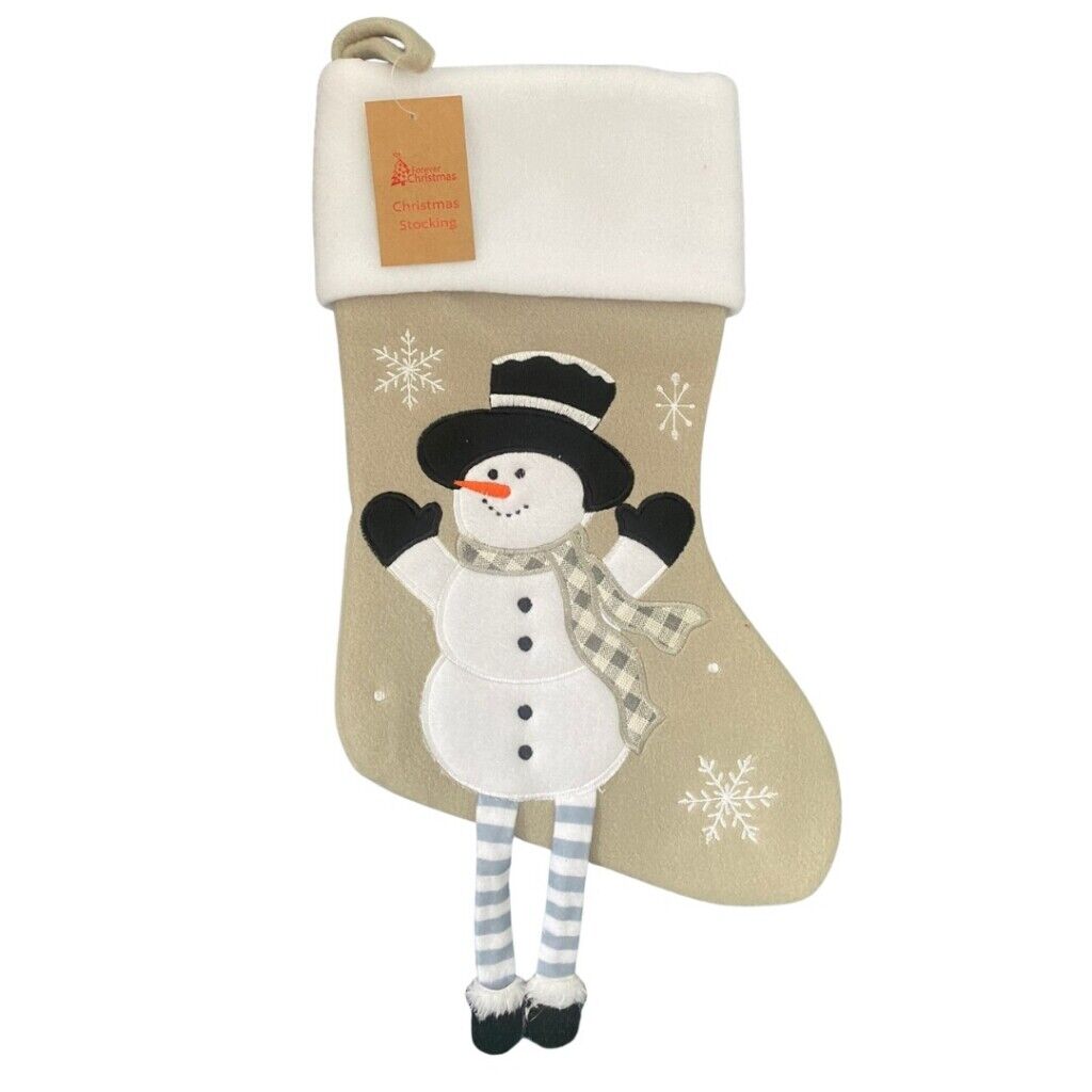 PERSONALISED CHRISTMAS STOCKING Deluxe Luxury Stockings XMAS GIFT Embroidered UK
