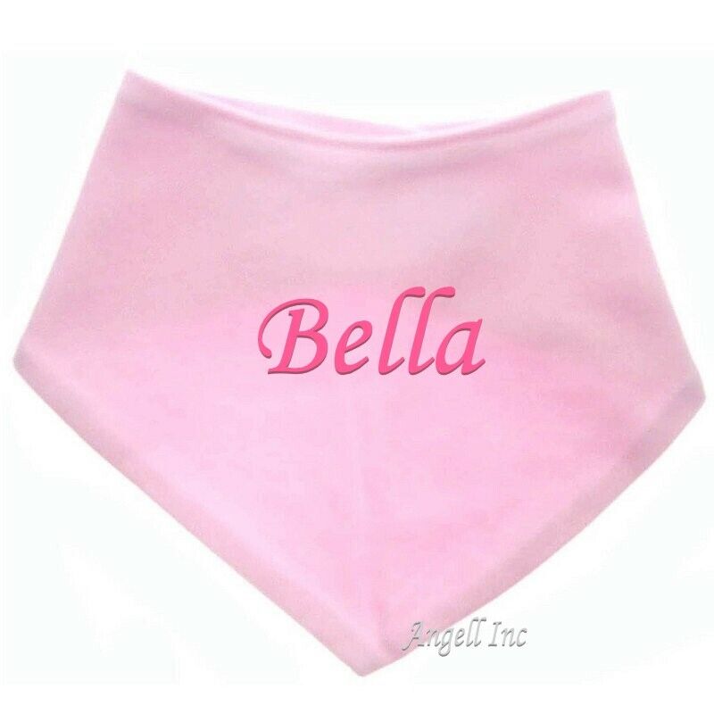 PERSONALISED BABY BIB TODDLER ANY NAME BOY GIRL GIFT BABY SHOW BANDANA 