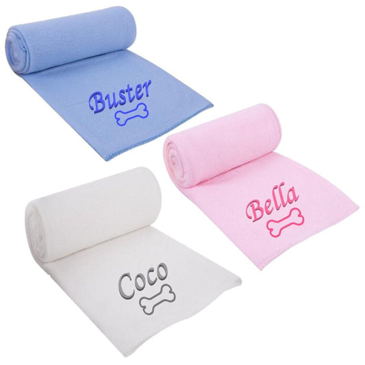 Personalised Blanket Pet Name Dog Puppy Scent Comfort Kitten Bed Cover comforter