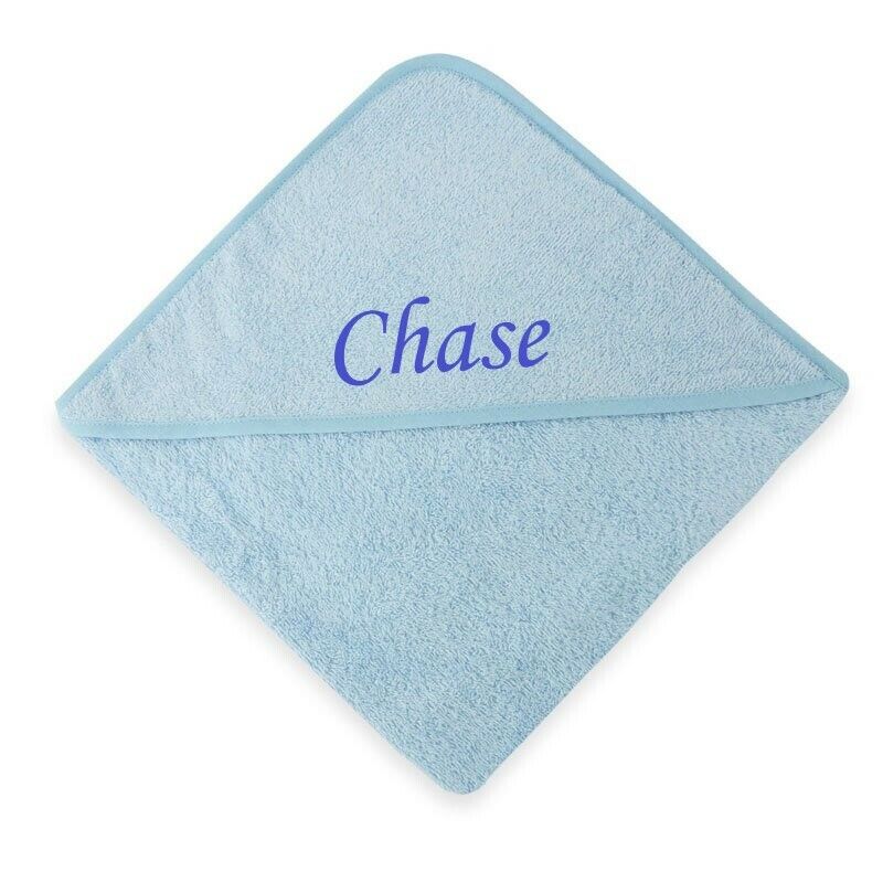 PERSONALISED BABY CHILDRENS HOODED TOWEL ROBE New Born  -18 Months Old BOY GIRL