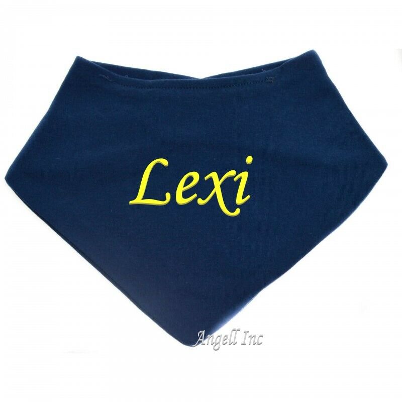 PERSONALISED BABY BIB TODDLER ANY NAME BOY GIRL GIFT BABY SHOW BANDANA 