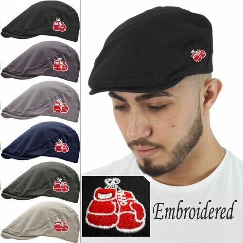 Mens BOXING GLOVES Flat Cap Fathers Day Gift Peaky Blinders Gatsby Hat