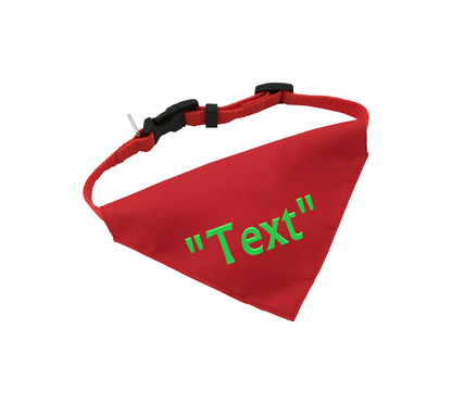 Personalised Dog Bandana Bib Collar Adjustable Neck Collar Lead Dog Gift Scarf 