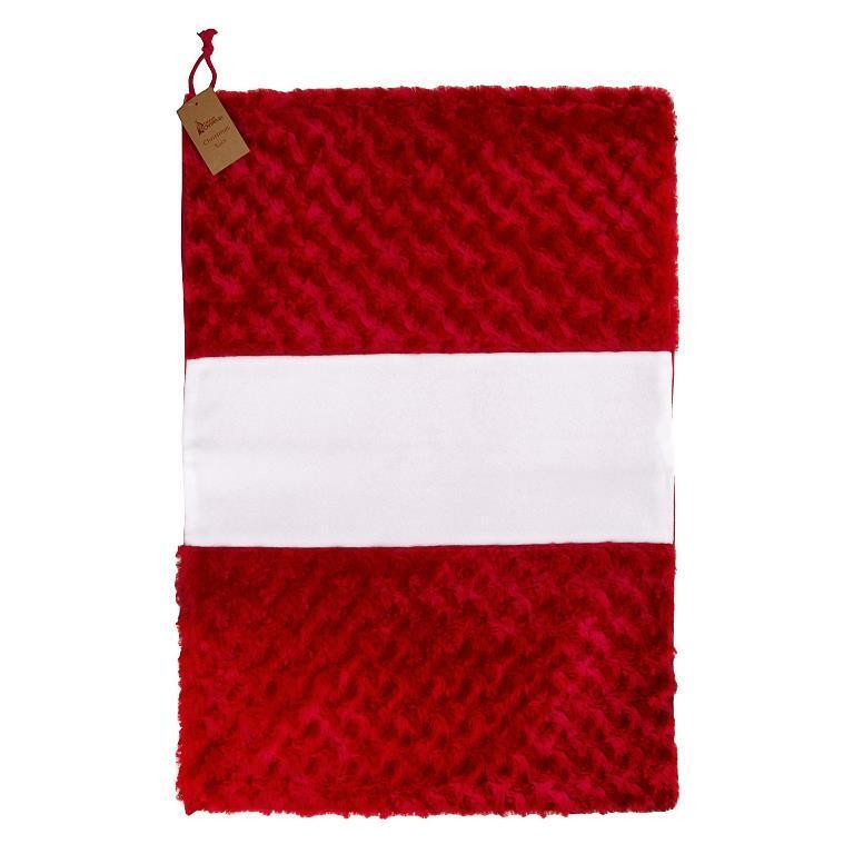 Personalised Christmas Sack Embroidered Red Silver Xmas Stocking Luxury Santa UK