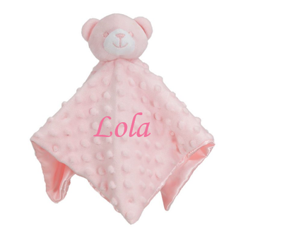Personalised Baby Comforter Blanket Security Blanket Teddy Bear Baby gift Babies