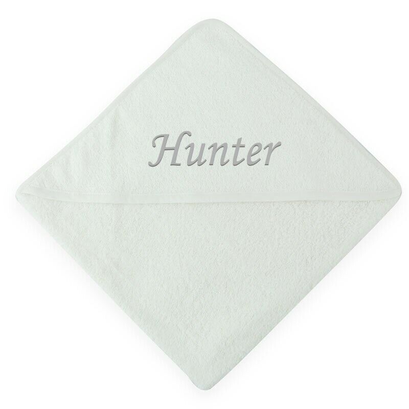 PERSONALISED BABY CHILDRENS HOODED TOWEL ROBE New Born  -18 Months Old BOY GIRL