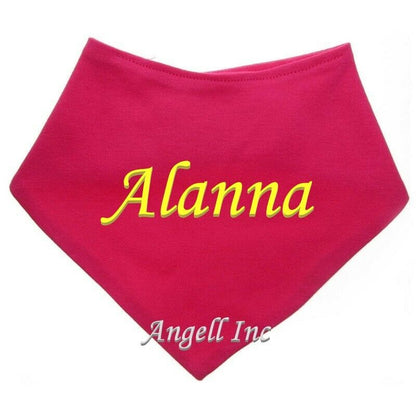 PERSONALISED BABY BIB TODDLER ANY NAME BOY GIRL GIFT BABY SHOW BANDANA 