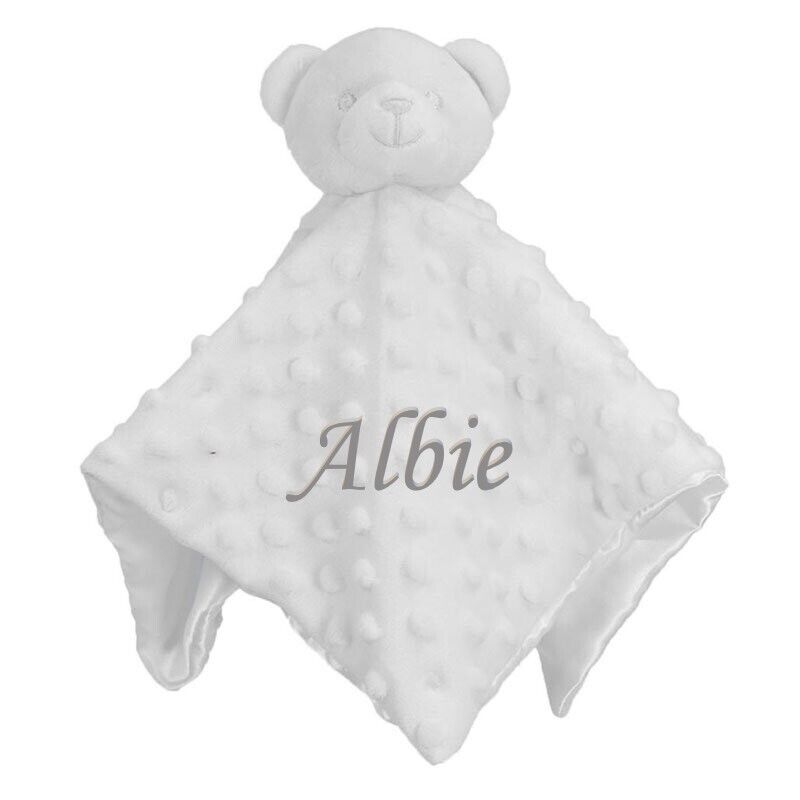 Personalised Baby Comforter Blanket Security Blanket Teddy Bear Baby gift Babies