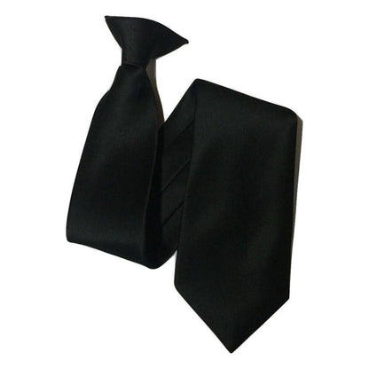 PERSONALISED Initials Smart Business Tie Gift Present Birthday Dad Black Clip on