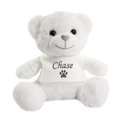 Personalised Name Pet Dog Paw Teddy Bear Puppy Scent Comfort Toy Comforter Cat