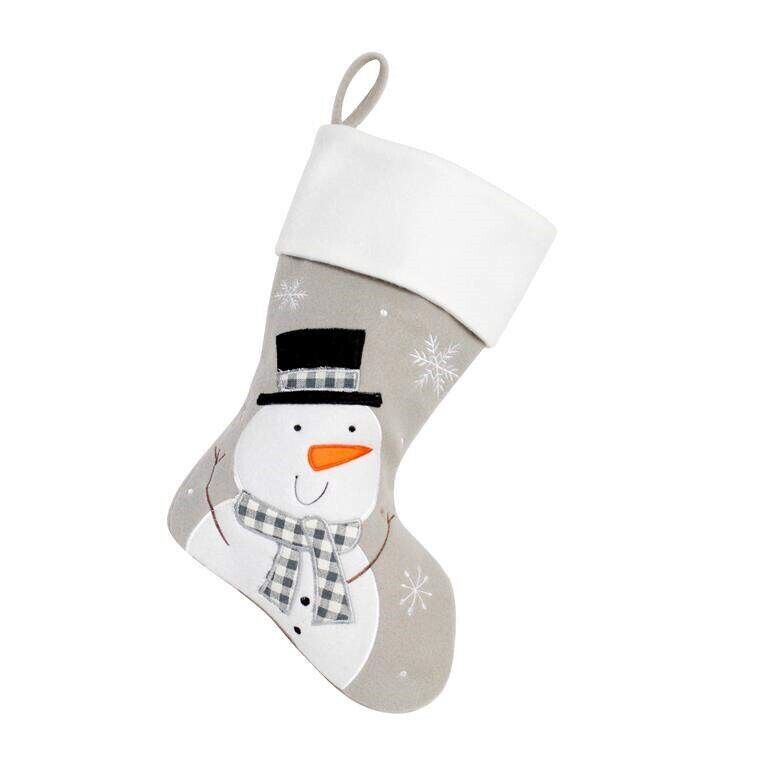 PERSONALISED CHRISTMAS STOCKING Deluxe Luxury Stockings XMAS GIFT Embroidered UK
