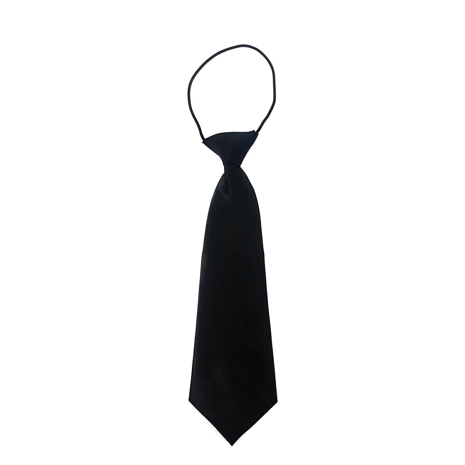PERSONALISED Name Initials Boys Tie Elastic Clip On Football Club School Shirt
