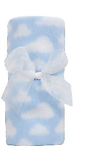 Baby Girl Boy Personalised Blanket Embroidered Towel Name Grey Pink Blue Grey